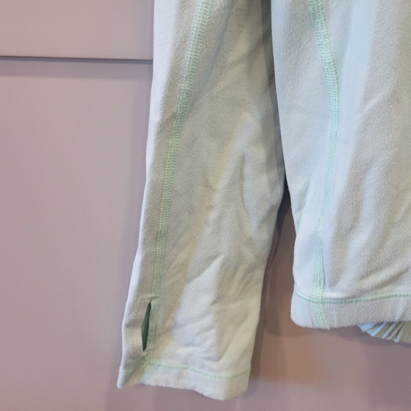 Lululemon pullover, funnel neck, color: sea foam color with thumb holes - Picture 5 of 5